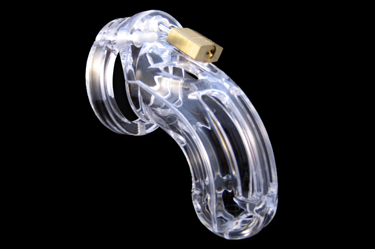 man cage 03 male 4 5 inch clear chastity